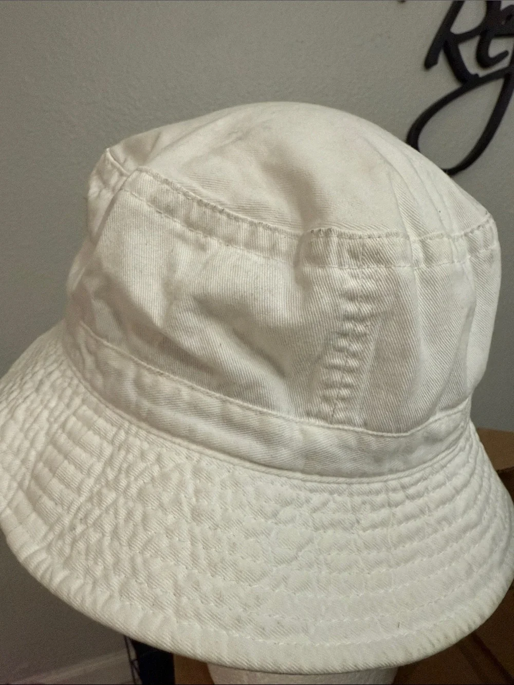 Bass Pro Shops White Kids Bucket Hat with Embroidered Logo